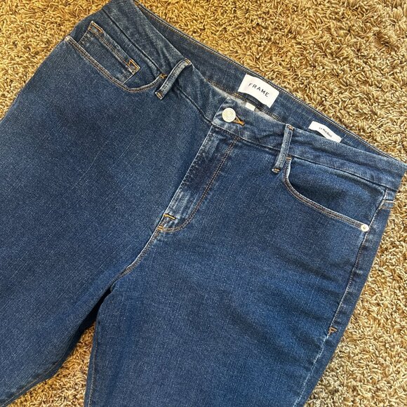 Frame Le Mini Boot Jeans Somerland Wash Women's Size 34 - Picture 2 of 6